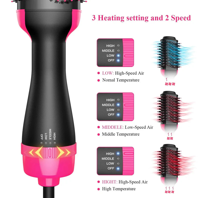 One-Step 4-in-1 Hot Air Styler-مصفف الشعر الهوائي 4 في 1